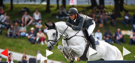 Paul Estermann: Bild mit Curtis Sitte am CSIO St. Gallen 2018. (Foto: Katja Stuppia)