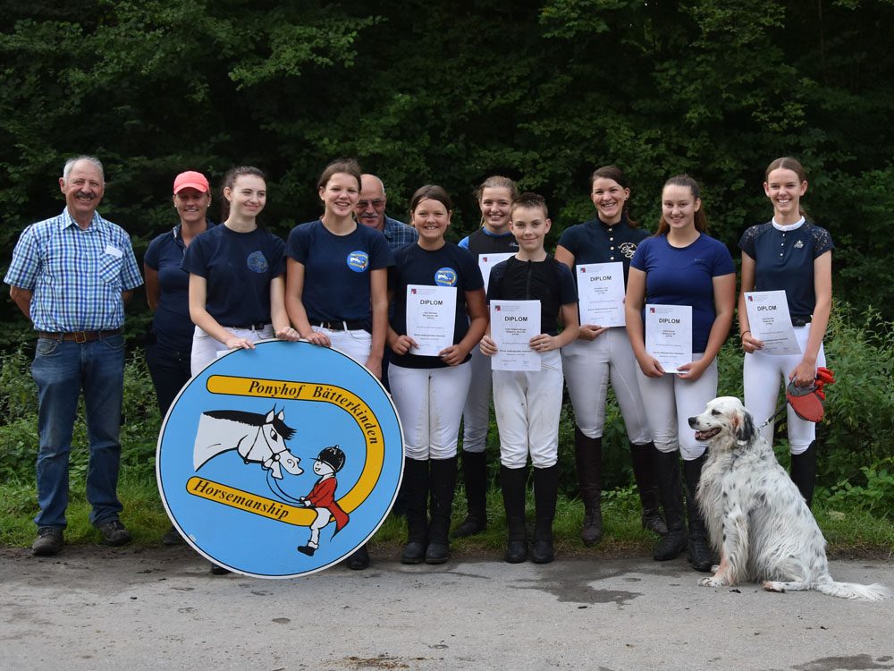 5 SVPS-Prüfungen 2020 auf dem Ponyhof Bätterkinden