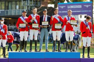 Riesenbeck, auf dem Bild unser siegreiches Schweizer Team (Foto: Sportfotos Lafrentz)